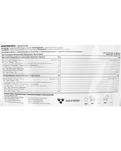 Lifestyle Whey, шоколадов шейк, 900 g, Swedish Supplements - 3