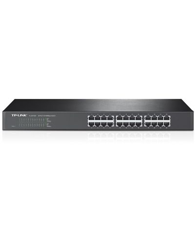 Суич TP-Link - TL-SF1024, 24 порта, черни - 1