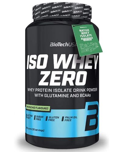 Iso Whey Zero, шамфъстък, 908 g, BioTech USA - 1