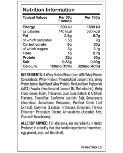 Whey, vanilla ice cream, 908 g, Mutant - 2