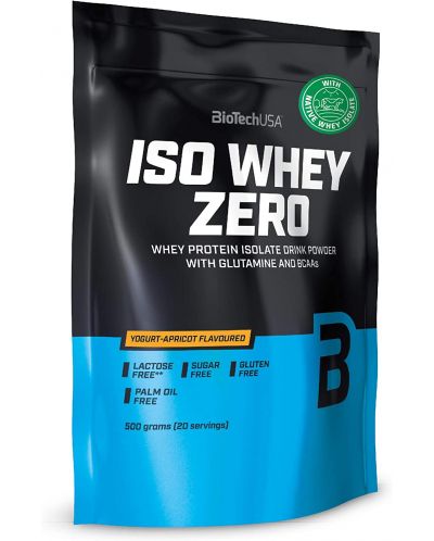 Iso Whey Zero, кайсия и кисело мляко, 500 g, BioTech USA - 1