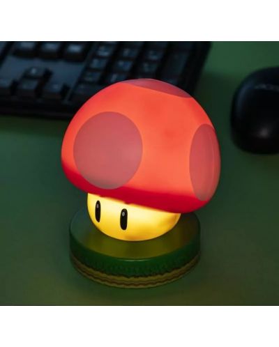 Лампа Paladone Games: Super Mario - Super Mushroom - 4