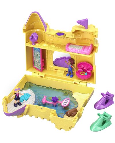 Игрален комплект Mattel Polly Pocket - Пясъчен замък - 4