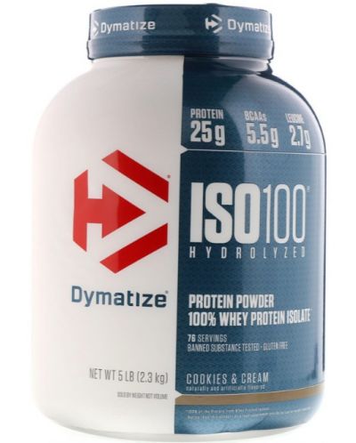 ISO 100, бисквитки и сметана, 2.3 kg, Dymatize - 1