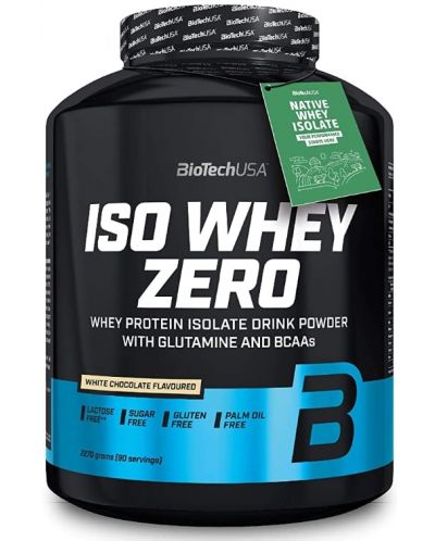 Iso Whey Zero, бял шоколад, 2270 g, BioTech USA - 1