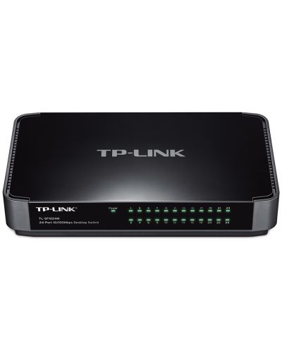 Суич TP-Link - TL-SF1024M, 24 порта, черен - 1