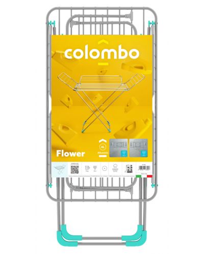 Сушилник за дрехи Colombo - Flower, 129 x 55 cm, алуминий, 30 m - 6