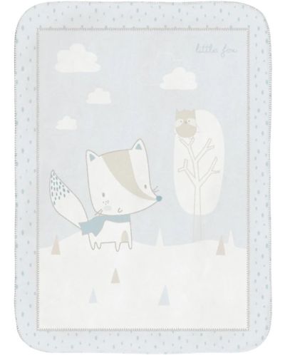 Супер меко бебешко одеяло KikkaBoo - Little Fox, 80 x 110 cm  - 1
