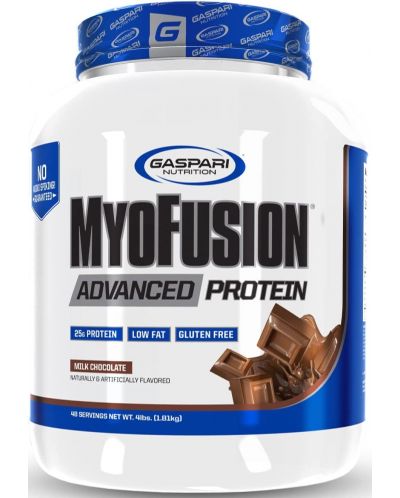 MyoFusion Advanced, шоколад, 1.81 kg, Gaspari Nutrition - 1