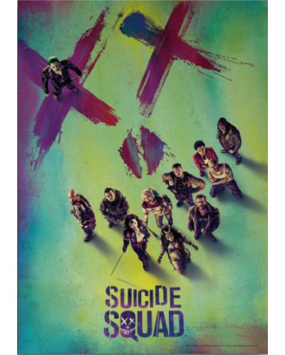 Метален постер Displate DC Comics: Suicide Squad - Movie poster - 1