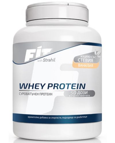 Whey Protein, ванилия, 1750 g, FitWithStrahil - 1