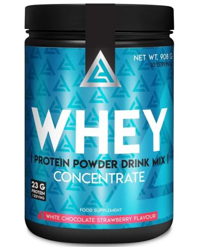 Whey Protein Concentrate, бял шоколад с ягода, 908 g, Lazar Angelov Nutrition - 1