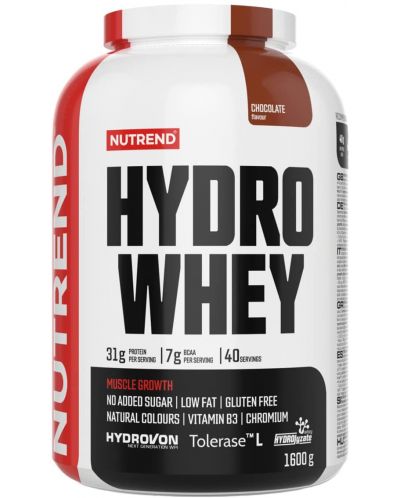 Hydro Whey, 1600 g, шоколад, Nutrend - 1