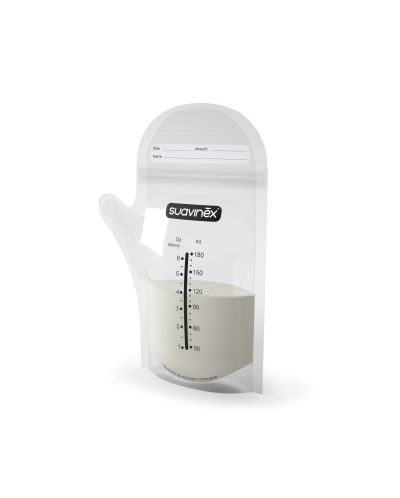 Торбички за съхранение на кърма Suavinex - 180 ml