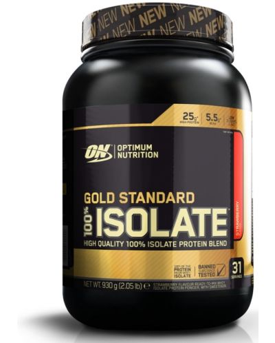 Gold Standard 100% Isolate, ягода, 930 g, Optimum Nutrition - 1