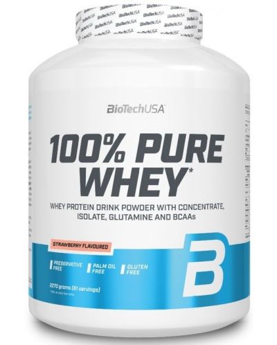 100% Pure Whey, ягода, 2270 g, BioTech USA - 1