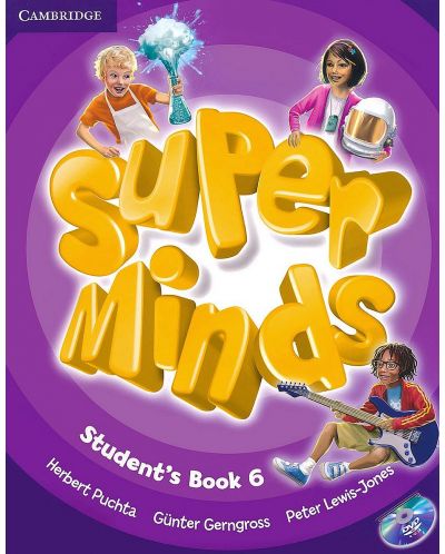 Super Minds Level 6 Student's Book with DVD-ROM / Английски език - ниво 6: Учебник + DVD-ROM - 1
