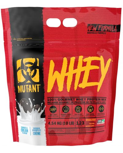 Whey, cookies & cream, 4.54 kg, Mutant - 1