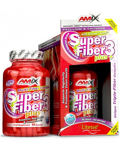 Super Fiber 3 Plus, 90 капсули, Amix - 1