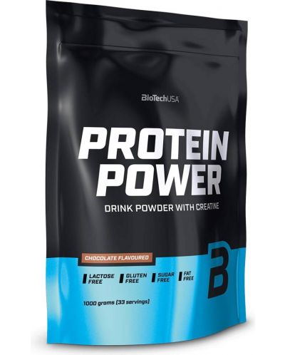 Protein Power, шоколад, 1000 g, BioTech - 1