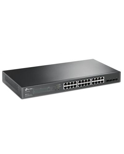 Суич TP-Link - JetStream PoE+, TL-SG2428P, 28 порта, черен - 1