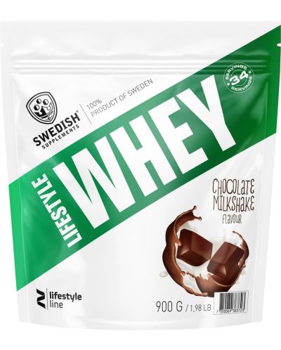 Lifestyle Whey, шоколадов шейк, 900 g, Swedish Supplements - 1