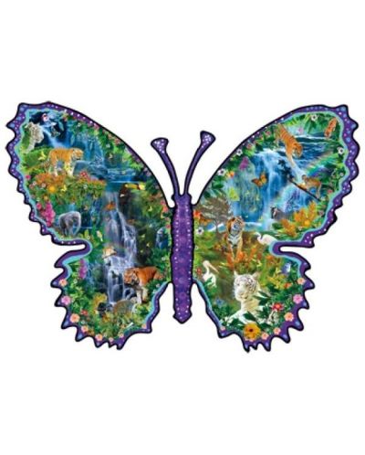 Пъзел SunsOut от 1000 части - Пеперуда от дъждовните гори, Аликсандра Мълинс - 1