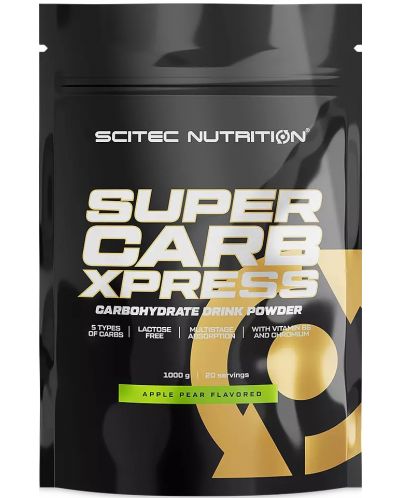 Super Carb Xpress, ябълка и круша, 1000 g, Scitec Nutrition - 1