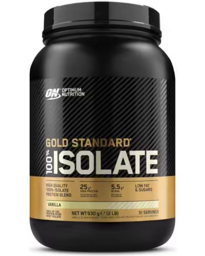 Gold Standard 100% Isolate, ванилия, 930 g, Optimum Nutrition - 1
