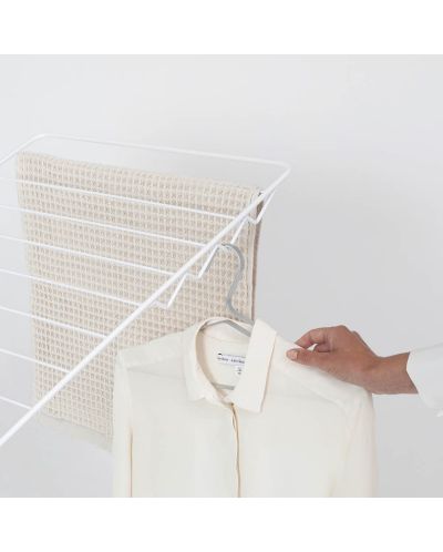 Сушилник за дрехи с допълнителен прът Brabantia - HangОn, Fresh White, 25 m - 9