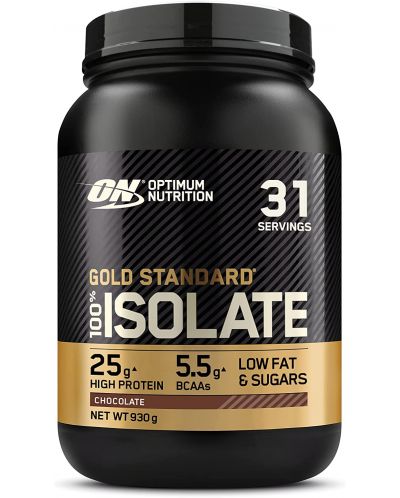 Gold Standard 100% Isolate, шоколад, 930 g, Optimum Nutrition - 1