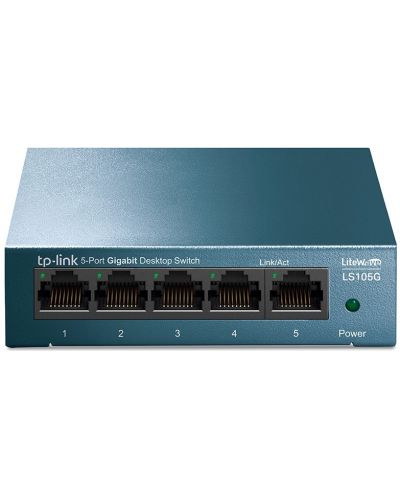 Суич TP-Link - LS105G, 5 порта, черен - 1