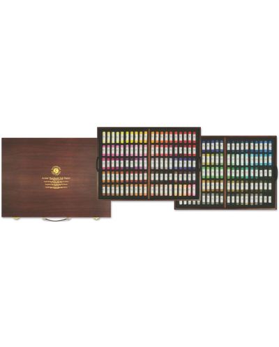 Сухи пастели Mungyo MPHM - 200 броя, в дървена кутия - 1