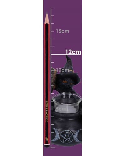 Свещник Nemesis Now Adult: Gothic - Familiar Cauldron, 12 cm - 8