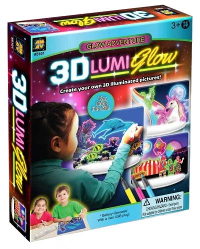 Светеща дъска за рисуване AM-AV - 3D Lumi Glow - 1