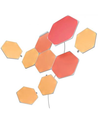 Светлинни панели Nanoleaf - Shapes Hexagons Starter, 9 броя, бели - 3