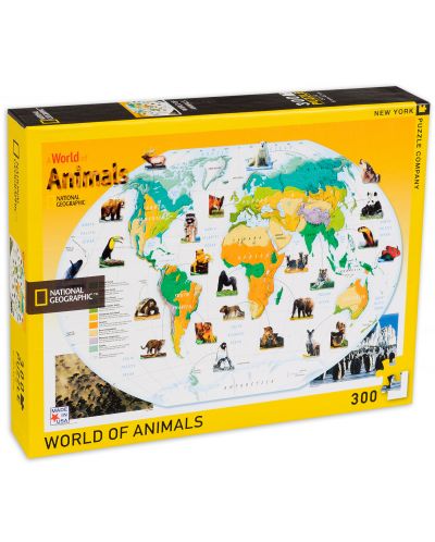 Пъзел New York Puzzle от 300 части - Светът на животните - 2