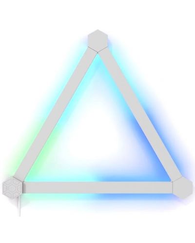 Светлинни панели Nanoleaf - Lines 60 Expansion, RGB, 3 броя, бели - 2