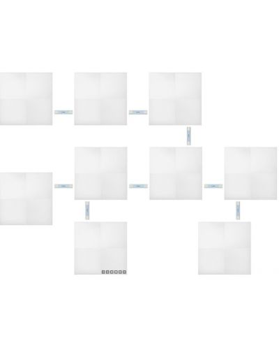 Светлинни панели Nanoleaf - Canvas Starter, 9 броя, бели - 4