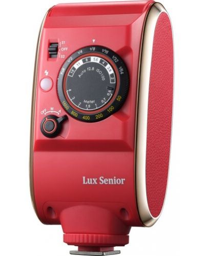 Светкавица Godox - Lux Senior Retro Camera Flash, червена - 2