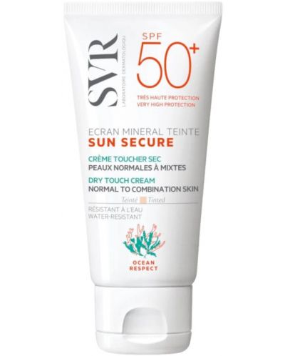 SVR Sun Secure Слънцезащитен тониран крем за лице, SPF50+, 50 ml - 1