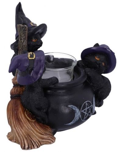 Свещник Nemesis Now Adult: Gothic - Familiar Cauldron, 12 cm - 4