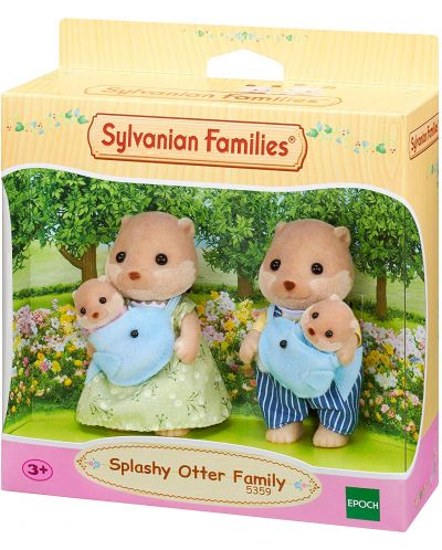 Комплект фигурки Sylvanian Families - Семейство видри, Splashy