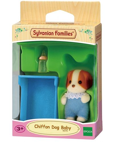 Фигурка за игра Sylvanian Families - Бебе кученце, Chiffon - 1