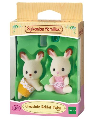 Комплект фигурки Sylvanian Families - Зайчета близнаци, Chocolate - 1