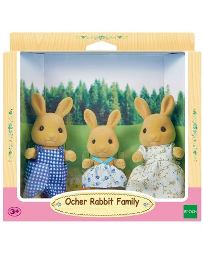 Комплект фигурки Sylvanian Families - Семейство зайчета, Ocher - 1