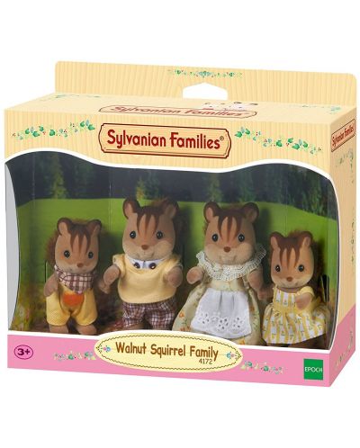 Комплект фигурки Sylvanian Families - Семейство катерички, Walnut - 1