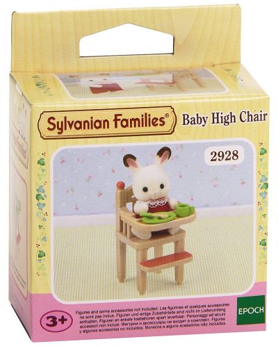 Фигурка за игра Sylvanian Families - Бебешко столче за хранене - 1