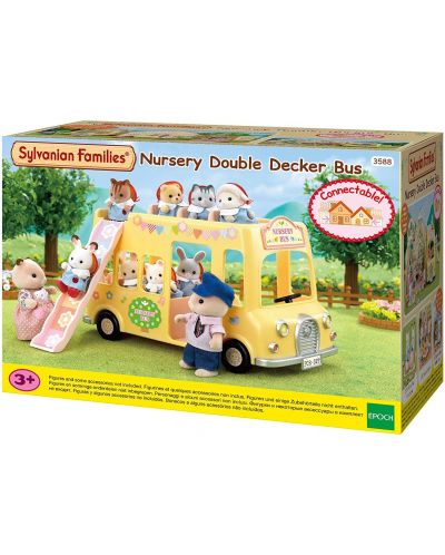 Комплект фигурки Sylvanian Families - Автобус за детска ясла - 1