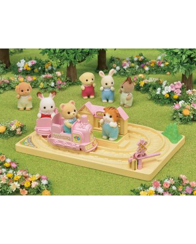 Комплект фигурки Sylvanian Families The crib - Детско влакче - 4